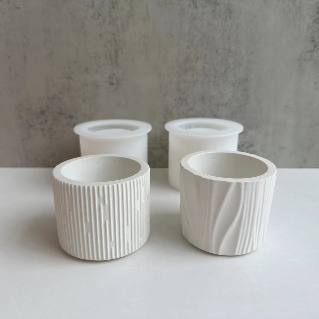 Potsticker Mold - Gips gefütterte Kerze Tasse Silikonform DIY